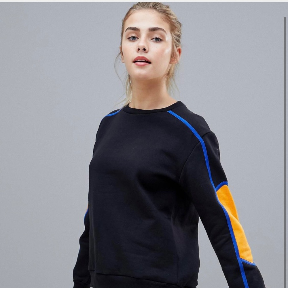 ASOS stripe sleeve sweatshirt - The Wilds Toni